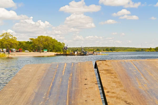 Gränsa på Zambezifloden — Stockfoto