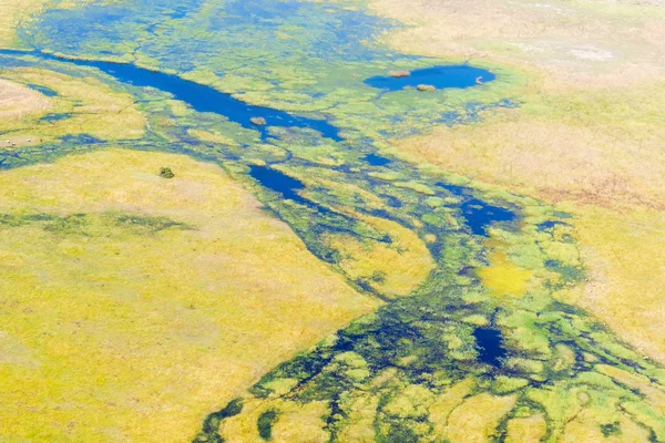 Okavango delta Luftaufnahme — Stockfoto