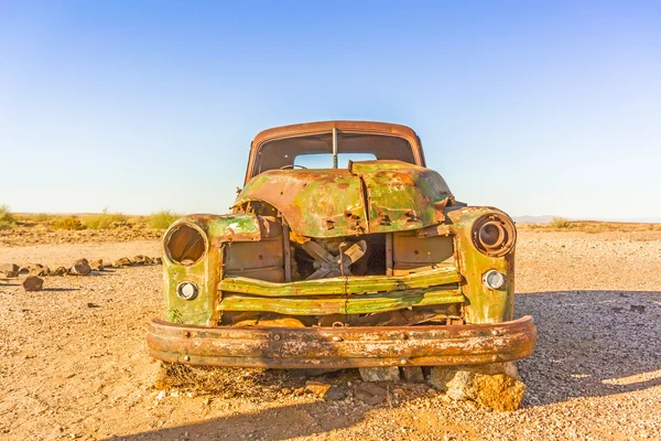 Vintage car in Namibian desert