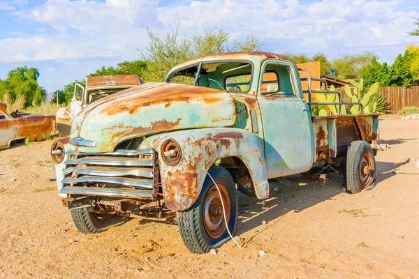 Old and rusty vintage car in Namibia — Stock Photo, Image