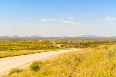 Güney Afrika'da Windhoek yakınındaki manzara