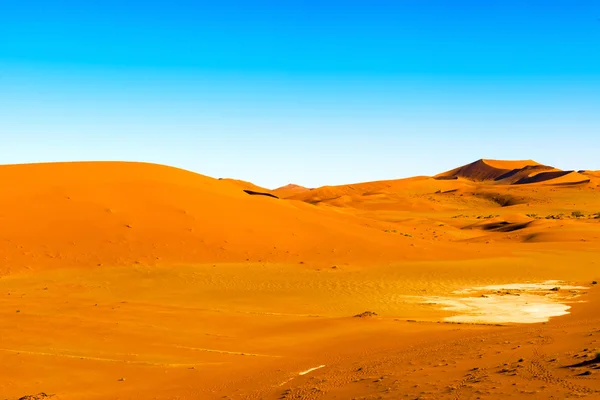 A Namíbiai sivatagban közelében Sossusvlei homok dűne — Stock Fotó