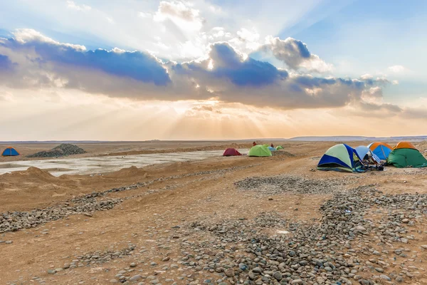 Лагерь в пустыне в Египте — стоковое фото