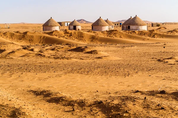 Нубийская деревня в Судане — стоковое фото