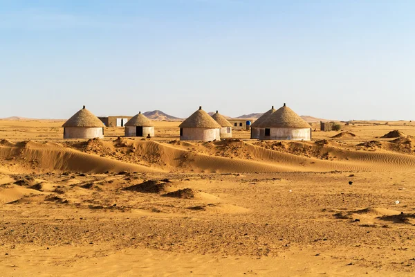 Нубийская деревня в Судане — стоковое фото
