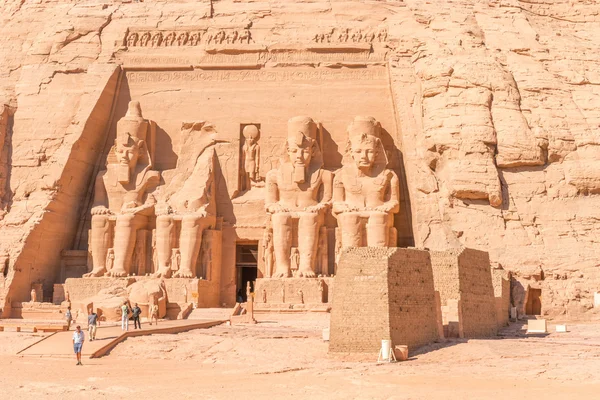 Abu Simbel Tapınağı King Ramses II (Mısır) — Stok fotoğraf