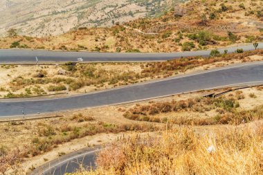 Etiyopya'da dağ manzarası