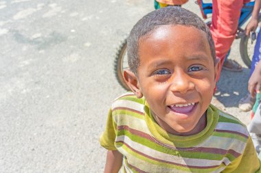 Etiyopya çocuk portre resim