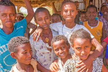 Grup çocuk Etiyopya