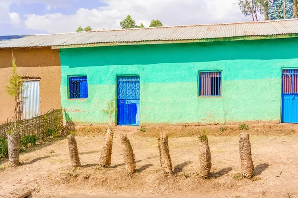 Pequena aldeia na Etiópia — Fotografia de Stock