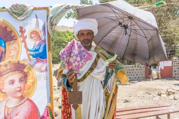 Sacerdote cristiano en Etiopía —  Fotos de Stock