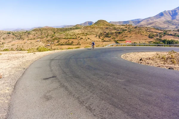 Ciclismo in Etiopia — Foto Stock