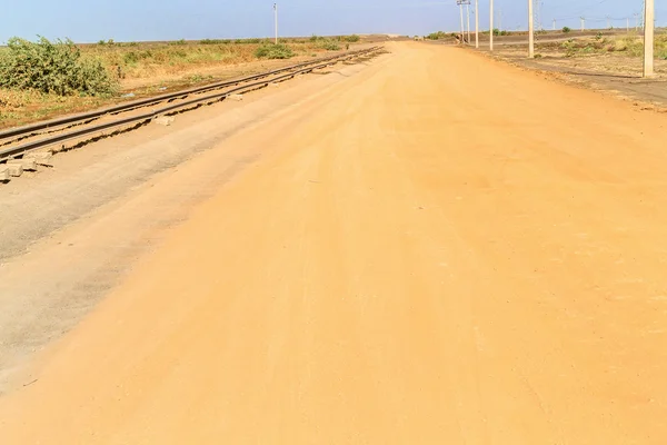 Old railway in Sudan. — Stock Photo, Image