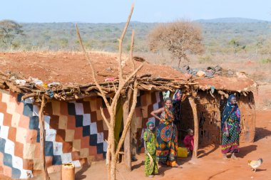 Tarım arazileri manzara Etiyopya