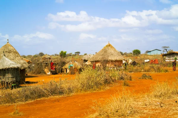 Landbouwgrond landschap in Ethiopië — Stockfoto