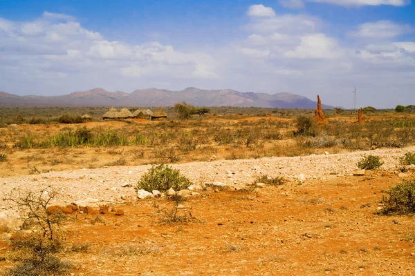 Wiejski krajobraz w Etiopii. — Zdjęcie stockowe