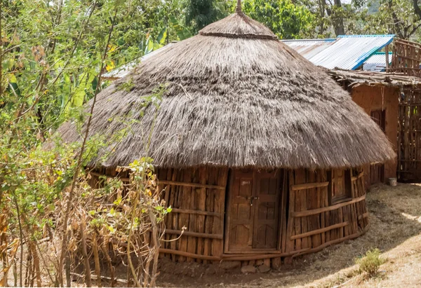 Huizen in de landelijke Ethiopië — Stockfoto