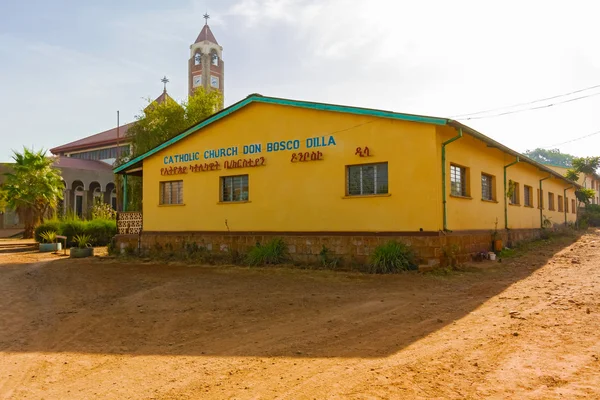 Katholieke kerk in Dilla, Ethiopië — Stockfoto