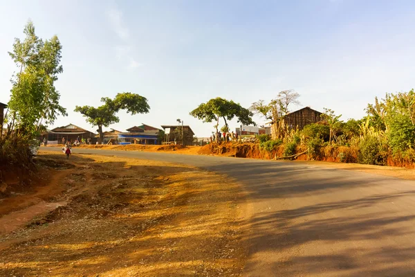 农村村庄在埃塞俄比亚 — 图库照片