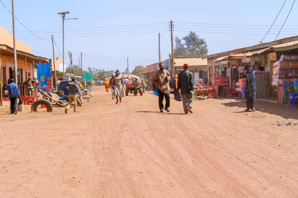 Straße in marsabit, kenia — Stockfoto