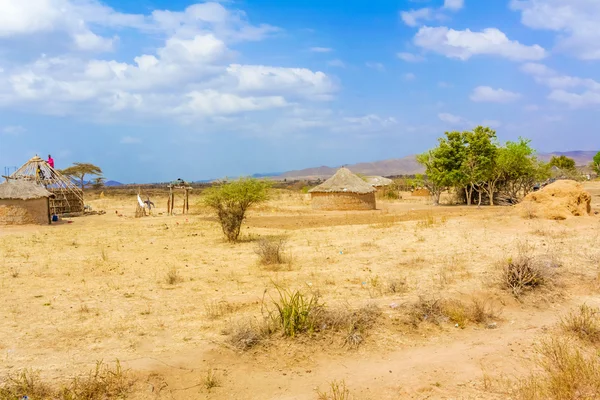 Paisaje de tierras agrícolas en Etiopía — Foto de Stock