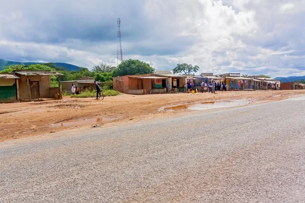 Pueblo en Zambia — Foto de Stock