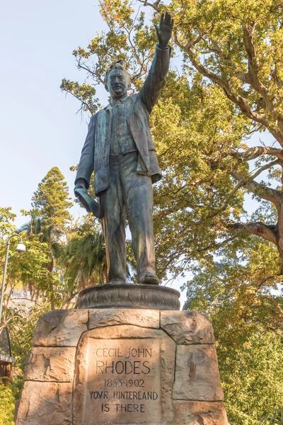 Estatua de Cecil Rhodes en Ciudad del Cabo, Sudáfrica — Foto de Stock