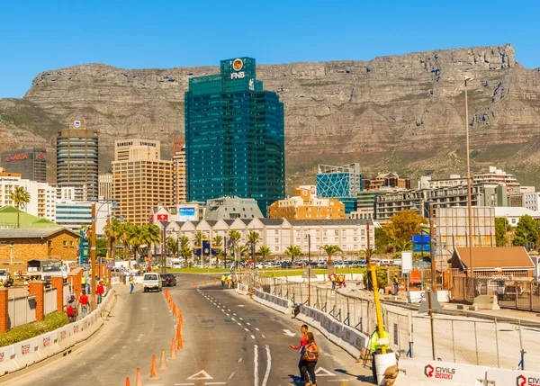 Innenstadt Kapstadt mit Tafelberg — Stockfoto
