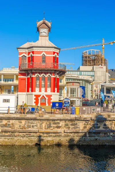 Clock Tower in the Victoria Alfred Water front in Cape Town Εικόνα Αρχείου