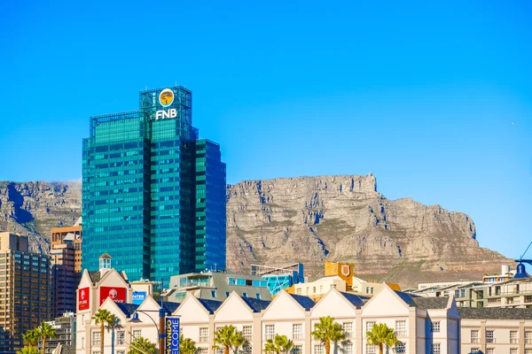 Downtown Cape Town with Table Mountain Εικόνα Αρχείου