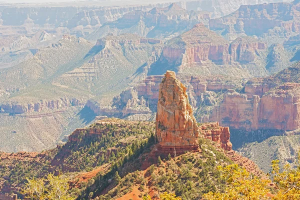 Vue sur le mont Hayden au bord nord du Grand Canyon — Photo