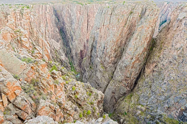 Černý kaňon národního parku gunnison — Stock fotografie