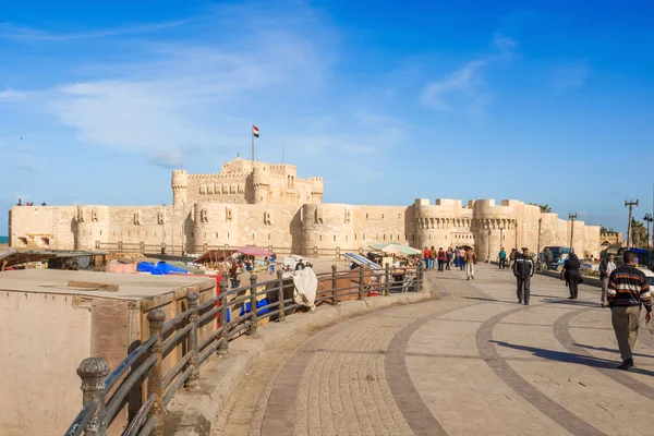 Qaitbay Citadel em Alexandria Egito — Fotografia de Stock