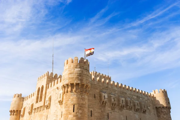 Qaitbay citadellet i Alexandria Egypten — Stockfoto