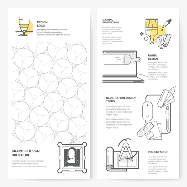 Modelo de layout de folheto de folheto de negócios : — Vetor de Stock