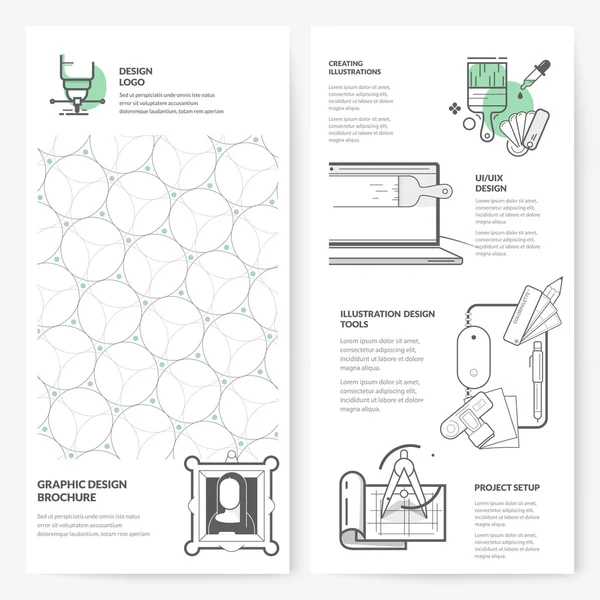 Zakelijke brochure flyer ontwerp template: — Stockvector