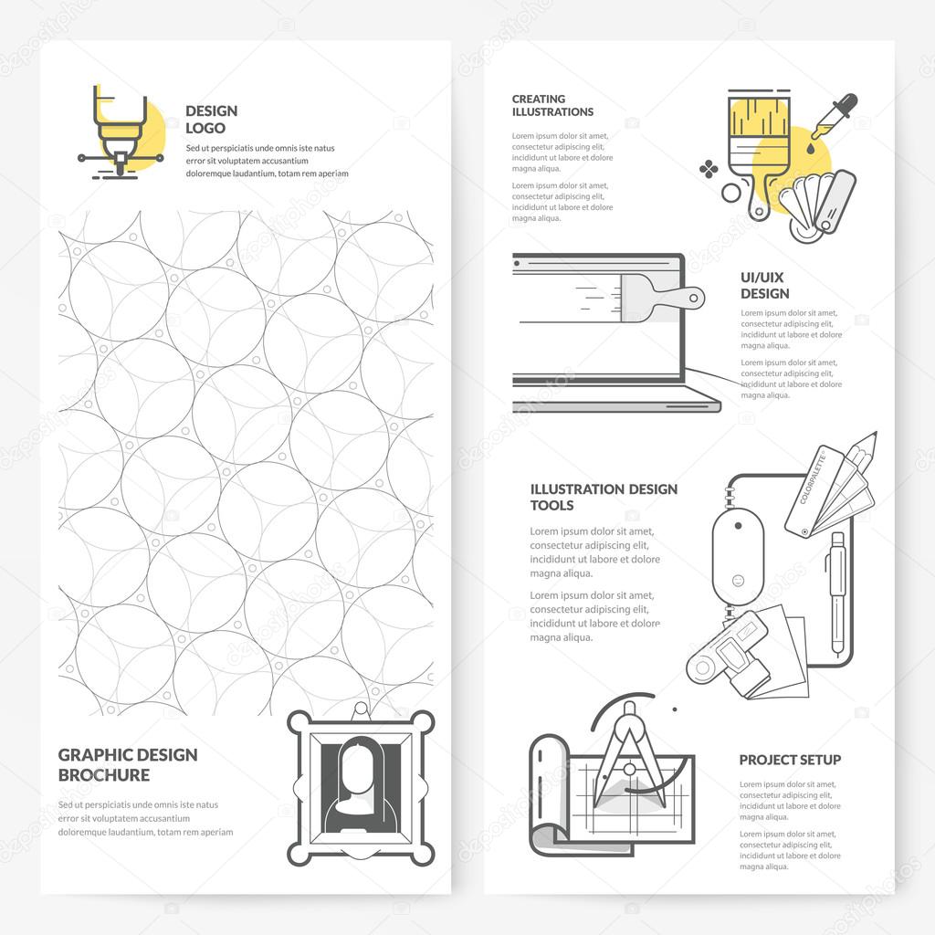 Business brochure flyer design layout template: