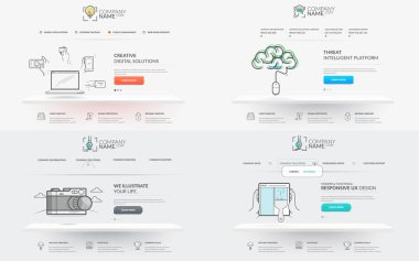 Web sitesi şablon öğeleri koleksiyonu: