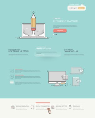 Web sitesi tasarım modeli şablonları.