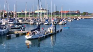Ystad, İsveç, İskandinavya, Avrupa 'daki marina
