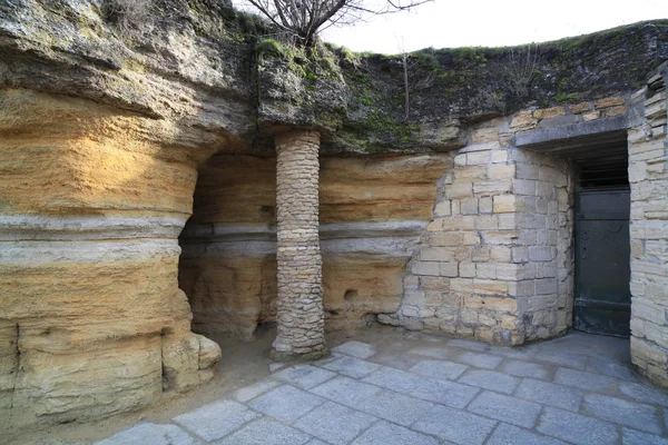 Catacombs (Museum of Partisan Glory) in the village Nerubayske near Odessa — Stock Photo, Image