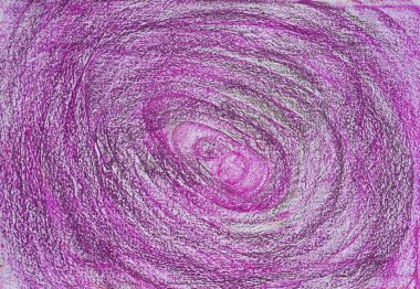 Boyalı parlak renklerde çizim, pastel bir yağda tarafından