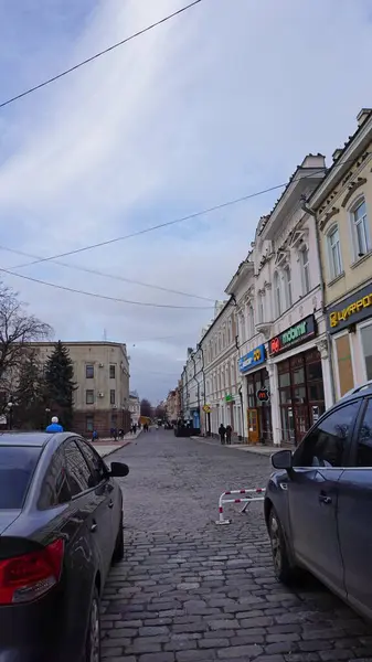 우크라이나의 피니츠 이름은 Yelisavetgrad Zinovievsk Kirovo Kirovograve 건축적 도시의 — 스톡 사진