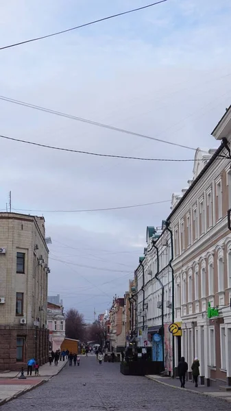 Vista Arquitetônica Cidade Kropyvnytskyi Nomes Anteriores Yelisavetgrad Zinovievsk Kirovo Kirovograd — Fotografia de Stock