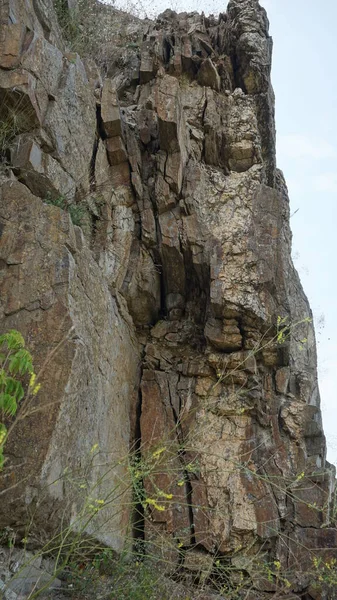 Granit Dans Une Carrière Granit Abandonnée Dans Village Elanets Région — Photo