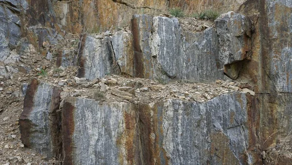 Granit Dans Une Carrière Granit Abandonnée Dans Village Elanets Région — Photo