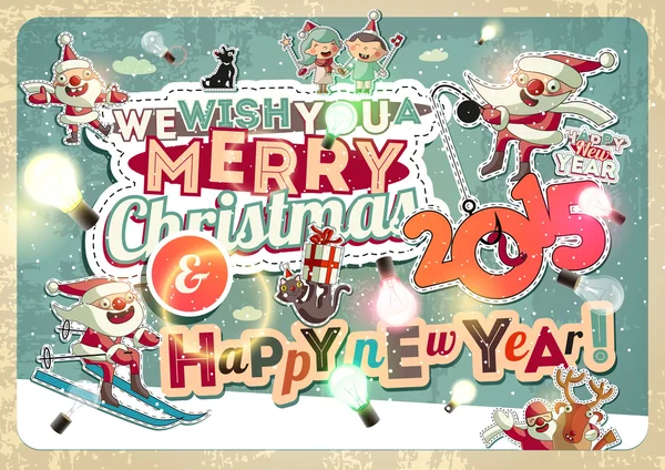 Set of Christmas characters Vector Graphics