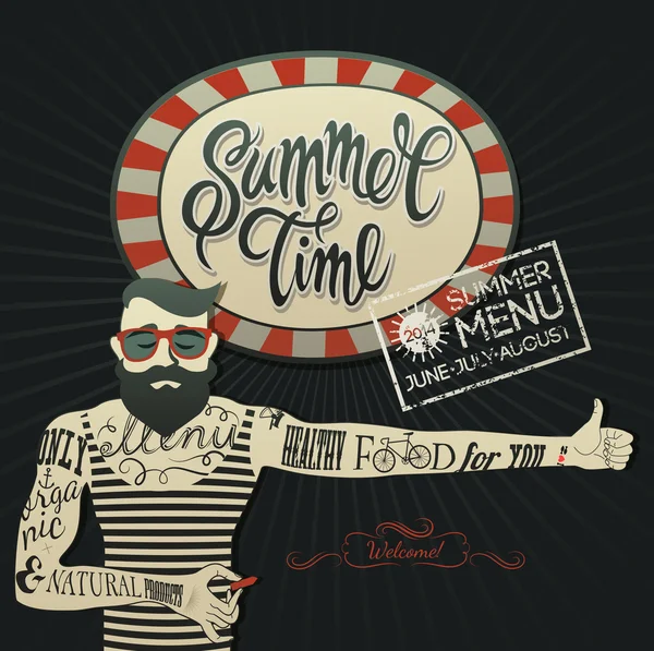 Yaz menüsü poster