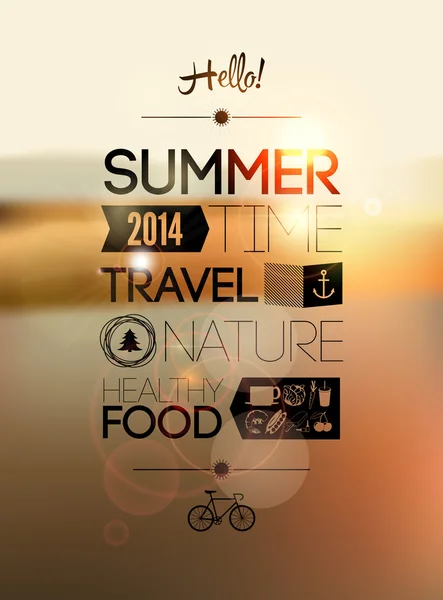 Summer time poster Royalty Free Stock Vectors