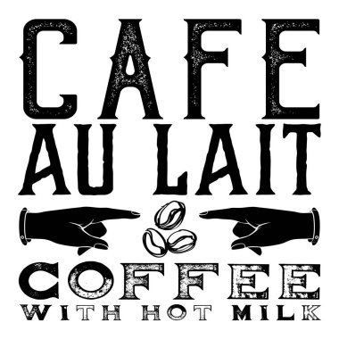 Kahve ve Çay Lokantası Kafe Kafe Kahve Çubuğu Siyah ve Beyaz Görüntü Bilgileri beyaz arka planda izole edildi